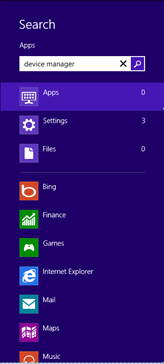 Windows 8 Start Screen, Search Apps